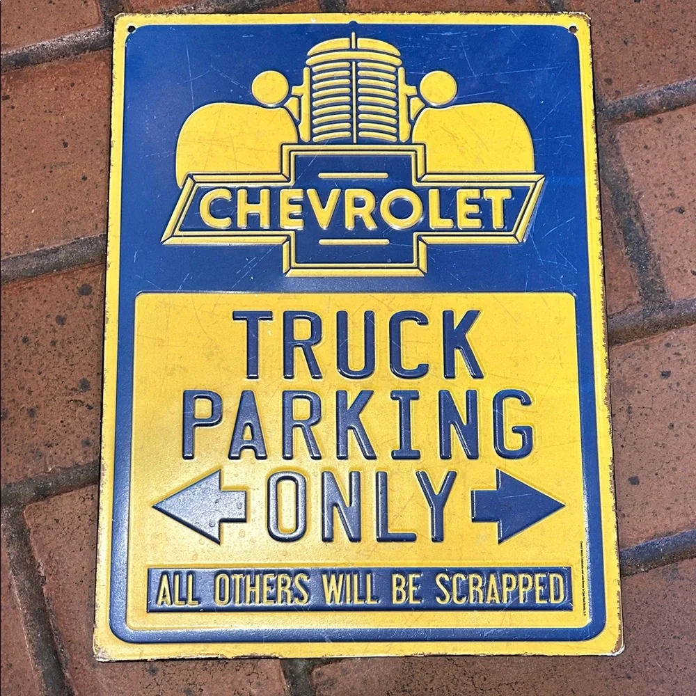 Chevrolet Truck Parking Sign